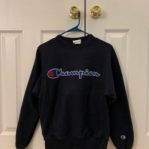 Navy Champion Crewneck